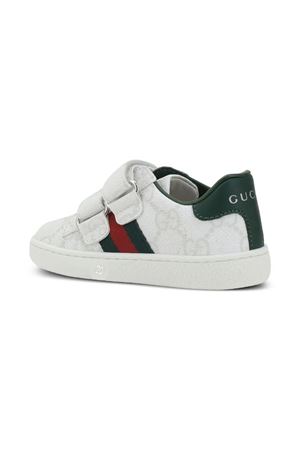 sneakers in pelle bianco GUCCI KIDS | 463088FAEG69048